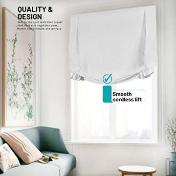 Stylish CHICOLOGY Tulip Roman Shades - Versatile Window Treatments