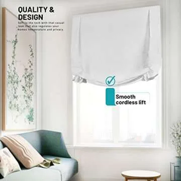 Stylish CHICOLOGY Tulip Roman Shades - Versatile Window Treatments