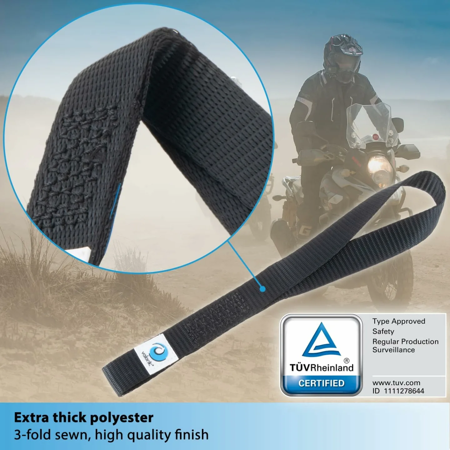 Valonic Falcon Soft Loop Tie Downs for Safe Transport