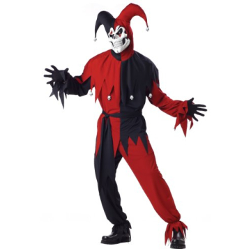 California Costumes Adult Evil Jester Costume - Perfect for Halloween and Cosplay!