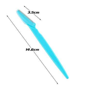 butterfunny 60 Pieces Eyebrow Razor, Multipurpose Exfoliating Dermaplaning Tool For Women and Man With Precision Cover, 3 Colors