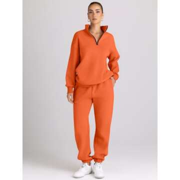 AUTOMET Cozy Women's Sweatsuits for Fall Fashion