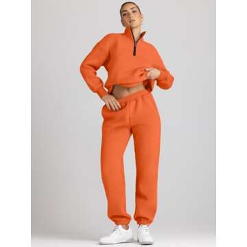 AUTOMET Cozy Women's Sweatsuits for Fall Fashion
