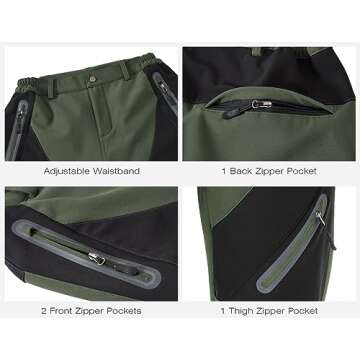 Rdruko Women's Waterproof Windproof Snow Ski Pants