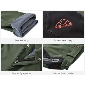 Rdruko Women's Waterproof Windproof Snow Ski Pants