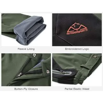 Rdruko Women's Waterproof Windproof Snow Ski Pants