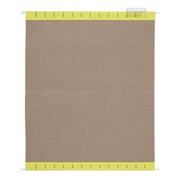 Amazon Basics Hanging Folders, Legal Size, Assorted (Blue, Red, Yellow), 25-Pack