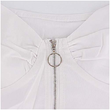 Radish Stars Fluorescent V Neck Crop Top for Women