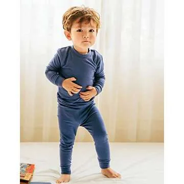 VAENAIT BABY Kids Long Sleeve Modal Pajamas Set