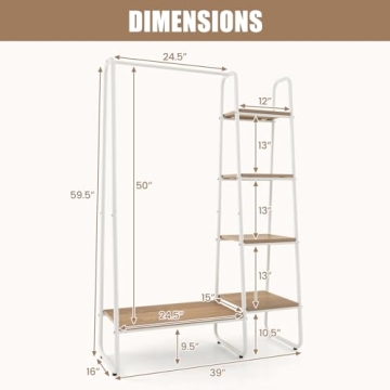 Stylish Multifunctional Clothes Rack with Shelves