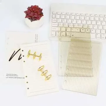 Stylish Buqoo A6 6 Ring Binder for Organizing Notes