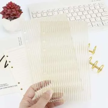 Stylish Buqoo A6 6 Ring Binder for Organizing Notes