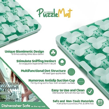 Puzzle Feeder Silicone Dog Mat - Engaging Slow Feeder for Dogs