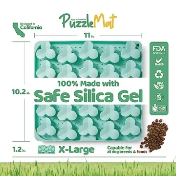 Puzzle Feeder Silicone Dog Mat - Engaging Slow Feeder for Dogs