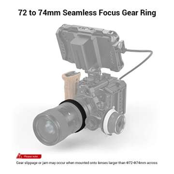 SmallRig Seamless Focus Gear Ring 72mm to 74mm