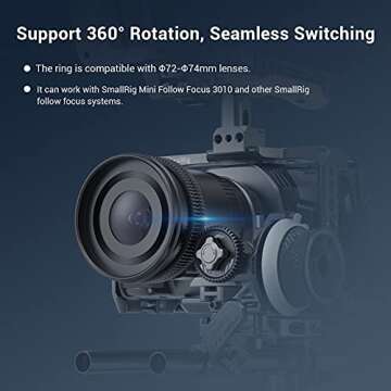 SmallRig Seamless Focus Gear Ring 72mm to 74mm