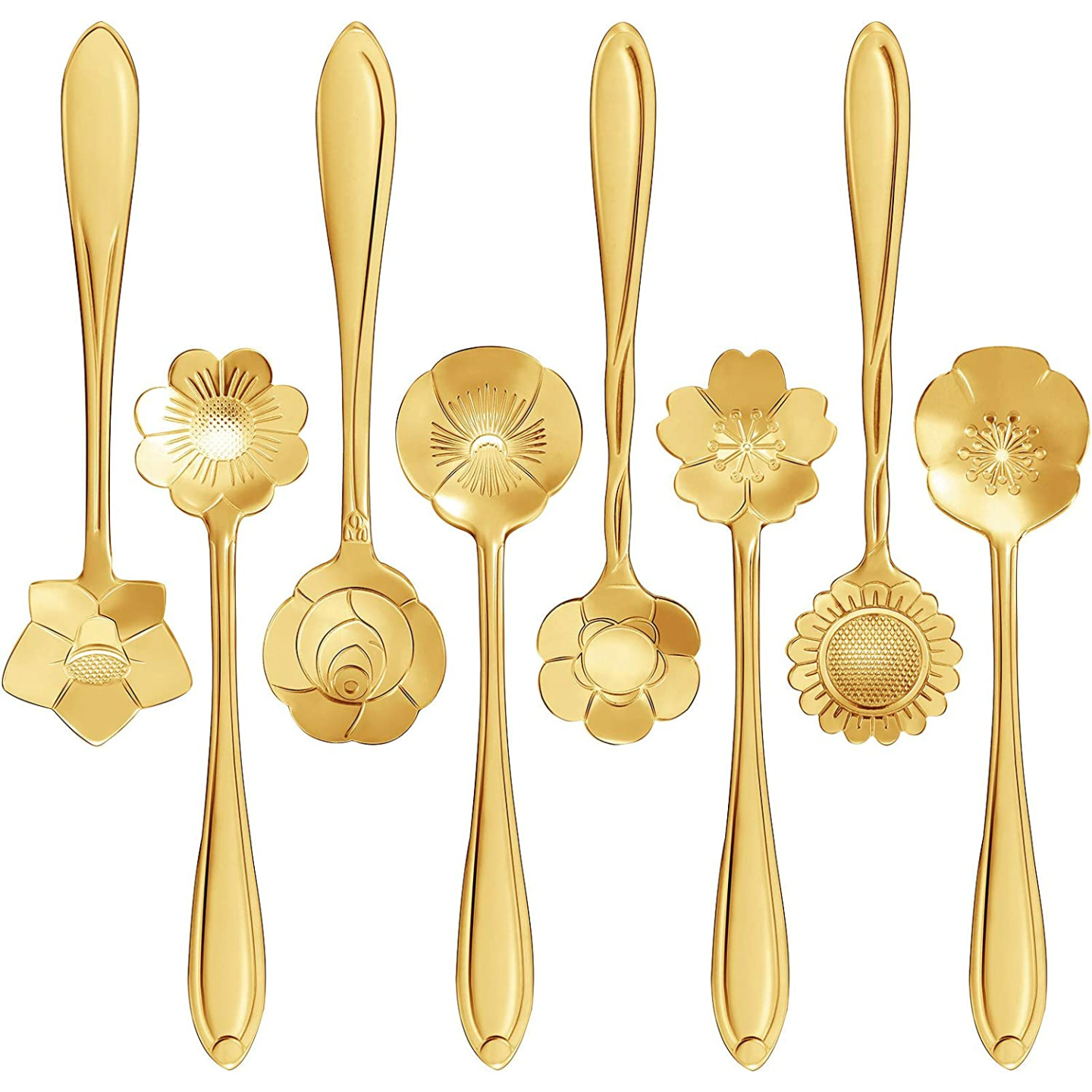 Stainless Steel Flower Spoon Set for Dining