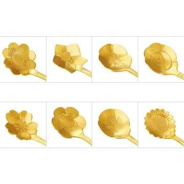 Stainless Steel Flower Spoon Set for Dining