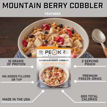 Peak Refuel Mountain Berry Cobbler - Delicious Outdoor Dessert