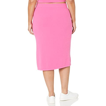 Omari Cozy Sweater Skirt in Rose Pink for Women