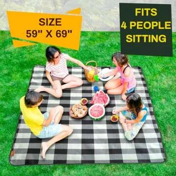 Stylish Waterproof Outdoor Blanket for Families and Couples