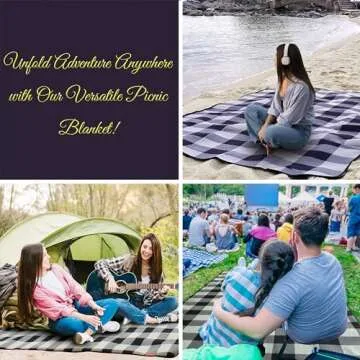 Stylish Waterproof Outdoor Blanket for Families and Couples