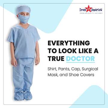 Dress Up America Doctor Scrubs For Kids - Doctor And Nurse Costume For Children