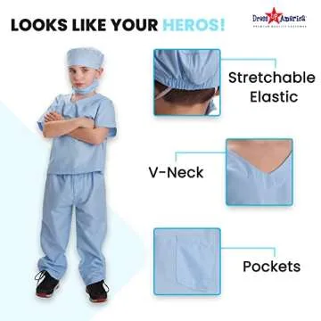 Dress Up America Doctor Scrubs For Kids - Doctor And Nurse Costume For Children