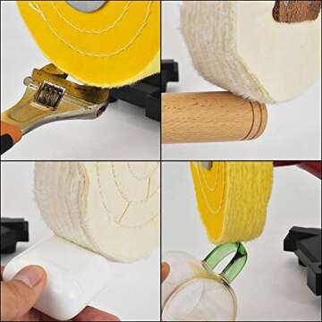 SCOTTCHEN 8 Inch Buffing Polishing Wheel - Extra Thick Cotton