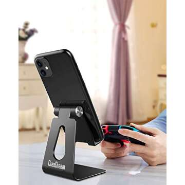 CreaDream Adjustable Cell Phone Stand for All Devices