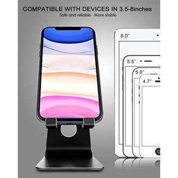 CreaDream Adjustable Cell Phone Stand for All Devices