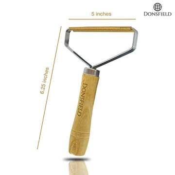 DONSFIELD Lint Remover – Reusable Lint Roller for Pet Hair, Dust, Fuzz – Portable Lint Remover for Carpets, Clothes, Furniture – Durable Copperhead Fabric Shaver Lint Cleaner (2 Pack)