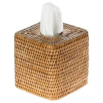 Stylish KOUBOO Rattan Tissue Box Cover for Home Decor
