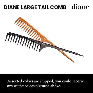 Diane Large Tail Comb, 11.5 Inch, Color may vary