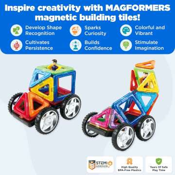 Magformers Vehicle Wow Set - Magnetic STEM Fun!