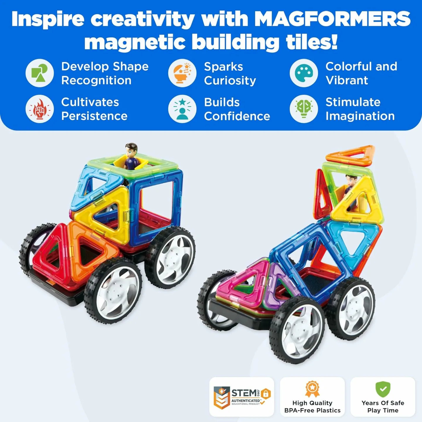Magformers Vehicle Wow Set - Magnetic STEM Fun!