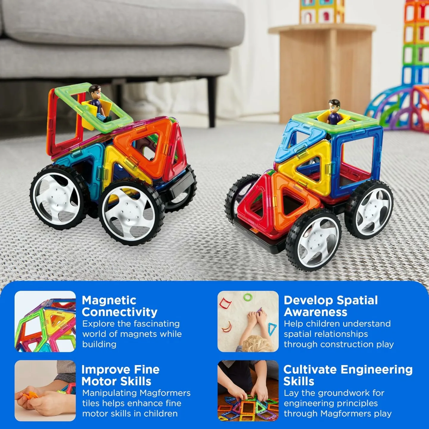 Magformers Vehicle Wow Set - Magnetic STEM Fun!