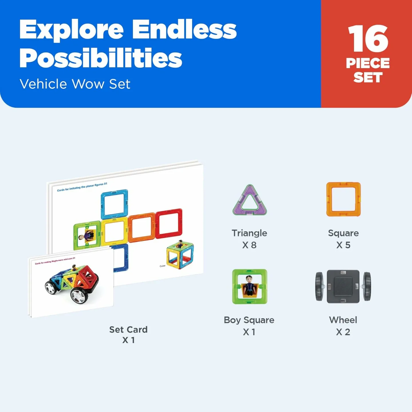 Magformers Vehicle Wow Set - Magnetic STEM Fun!