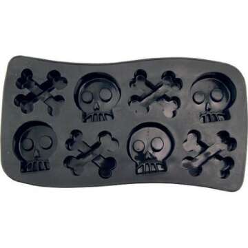 Set of 3 Spooky Halloween Shaped Ice Cube Tray/Food Molds - Fun Scary Designs (3)