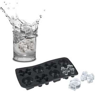 Set of 3 Spooky Halloween Shaped Ice Cube Tray/Food Molds - Fun Scary Designs (3)