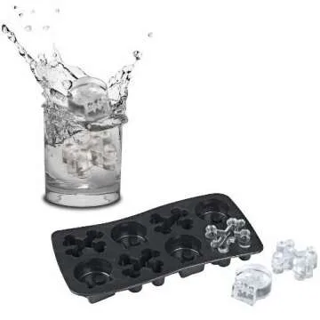 Set of 3 Spooky Halloween Shaped Ice Cube Tray/Food Molds - Fun Scary Designs (3)