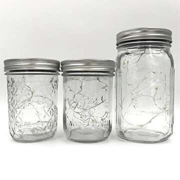 CHBKT Solar Mason Jar Lights 6-Pack for Outdoor Use