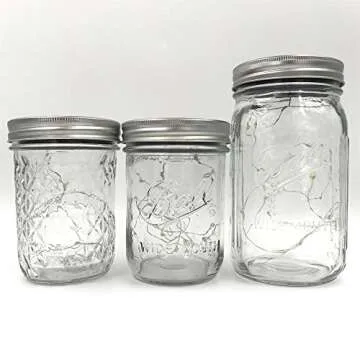 CHBKT Solar Mason Jar Lights 6-Pack for Outdoor Use