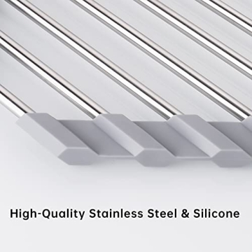 Tomorotec Triangle Roll-Up Dish Drying Rack - Space Saver