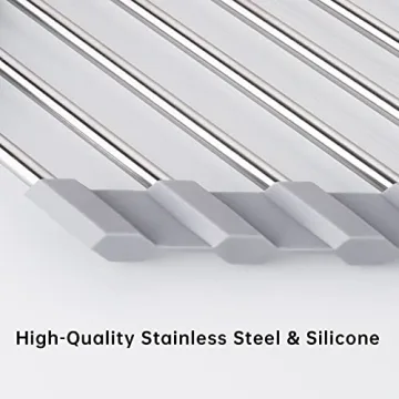 Tomorotec Triangle Roll-Up Dish Drying Rack - Space Saver