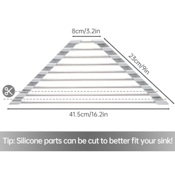 Tomorotec Triangle Roll-Up Dish Drying Rack - Space Saver