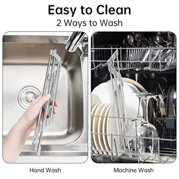 Tomorotec Triangle Roll-Up Dish Drying Rack - Space Saver