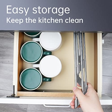 Tomorotec Triangle Roll-Up Dish Drying Rack - Space Saver