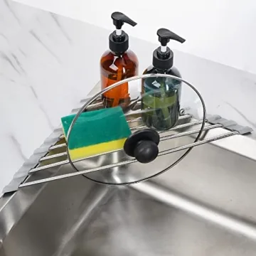 Tomorotec Triangle Roll-Up Dish Drying Rack - Space Saver