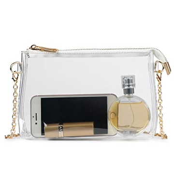 Stylish Lorbro Clear Crossbody Purse for Stadiums and Events